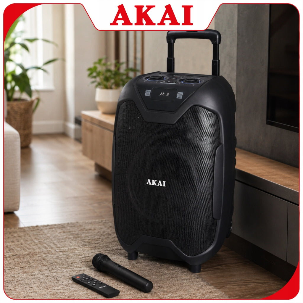 Power Audio Party Speaker AKAI Bluetooth System Party Large Column Brand Akai
