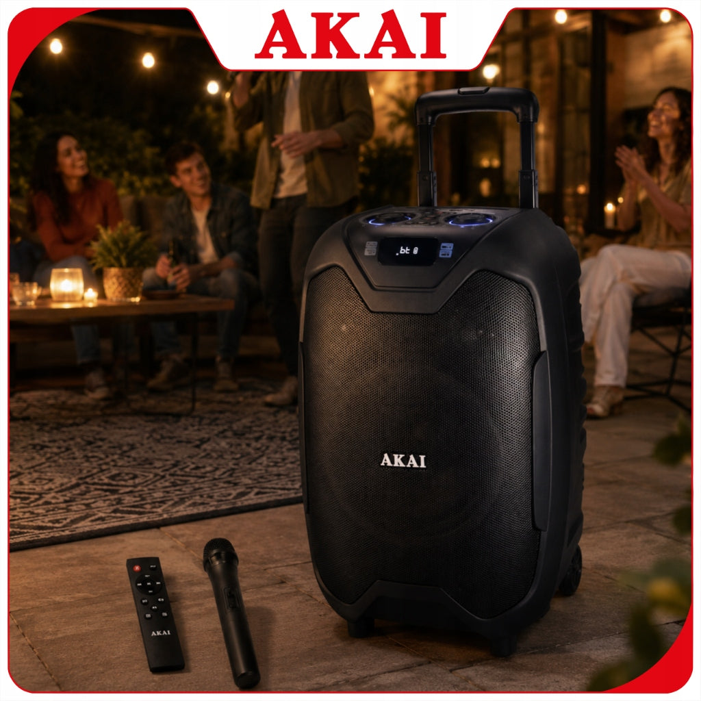 Power Audio Party Speaker AKAI Bluetooth System Party Large Column Model other