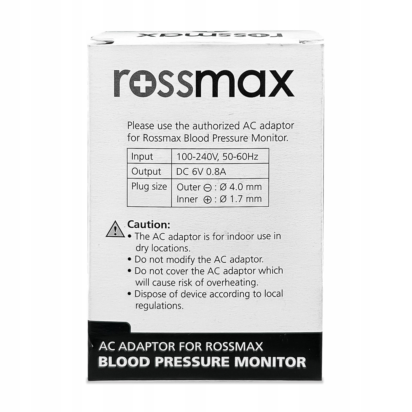 Power supply for blood pressure monitor Rossmax X3/X9 professional original Medical device type accessories for a medical device or a product without an intended medical purpose