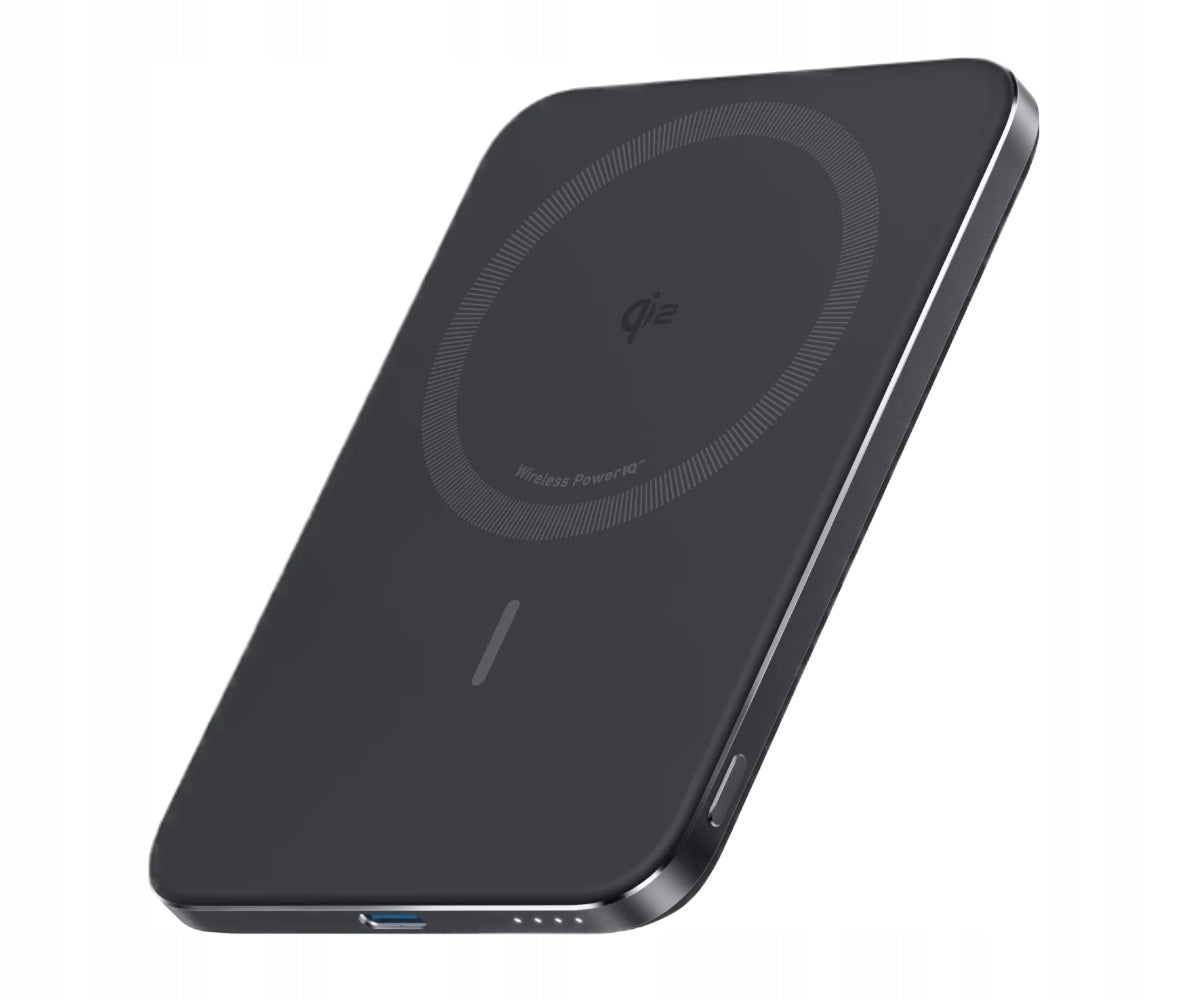 Powerbank Anker Nano MagGo Slim 5000mAh Qi2 Wireless Charging Black