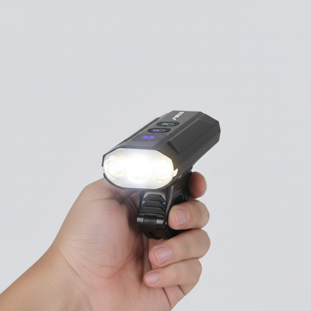 Powerful Bicycle Front Light 1200lm LED PowerBank Light 5200mAh DEDRA Light source LED
