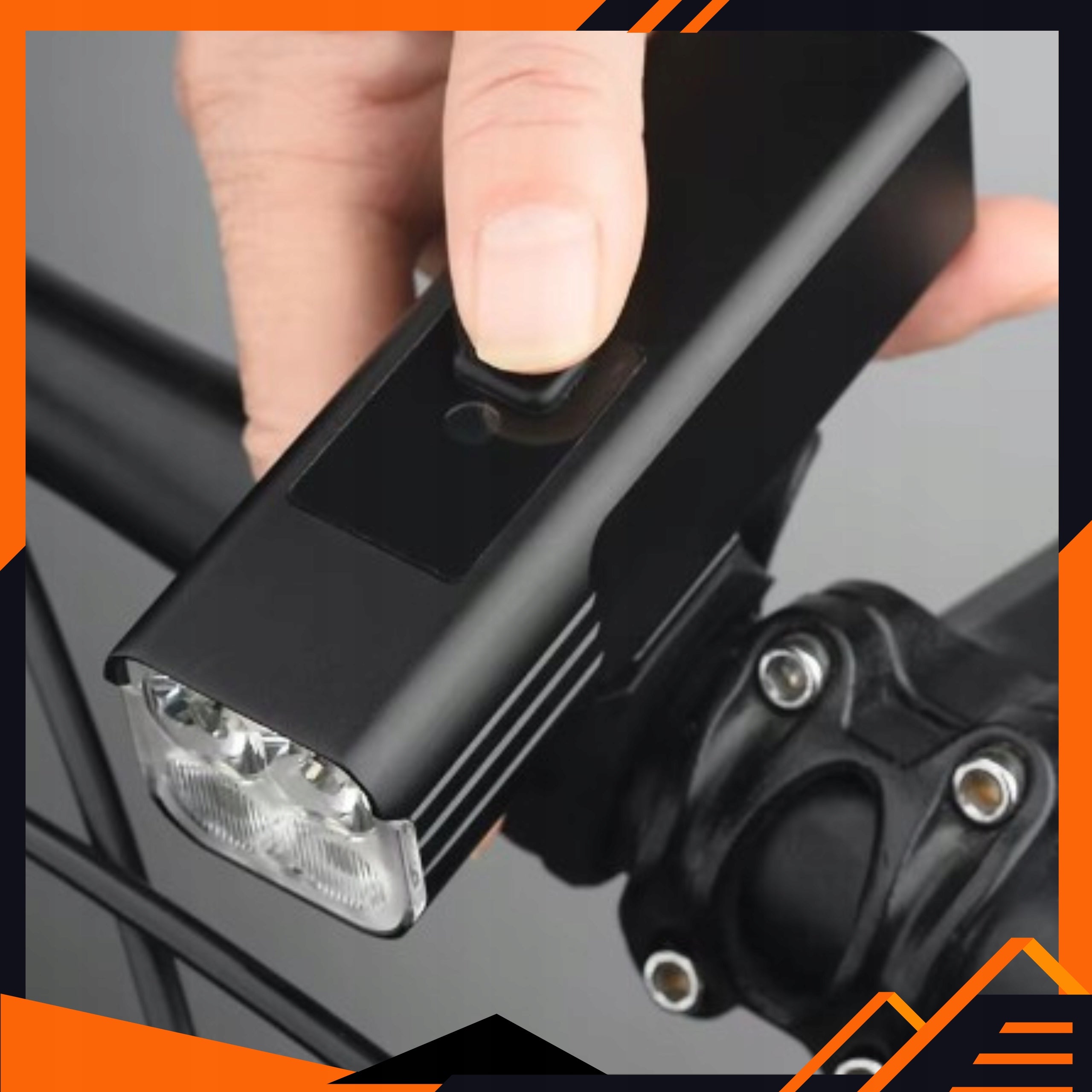 Powerful Bike Light Front with Twilight Sensor 1800lm 4000mAh Powerbank Manufacturer code Lampka Rowerowa 1800lm 4000mAh