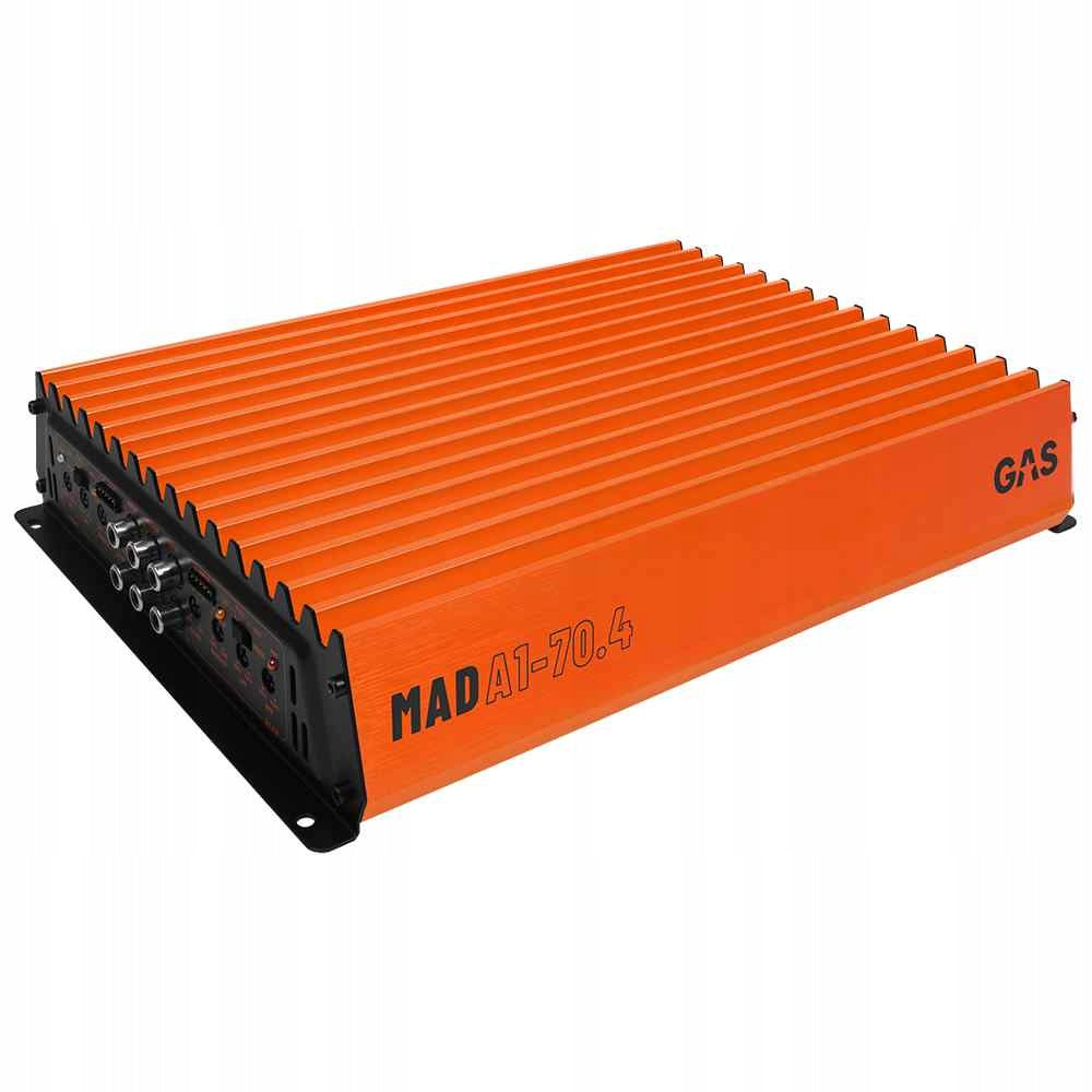 Powerful Car Amplifier 4-Channel RMS 70W 2 Ohm Audio System GAS MAD