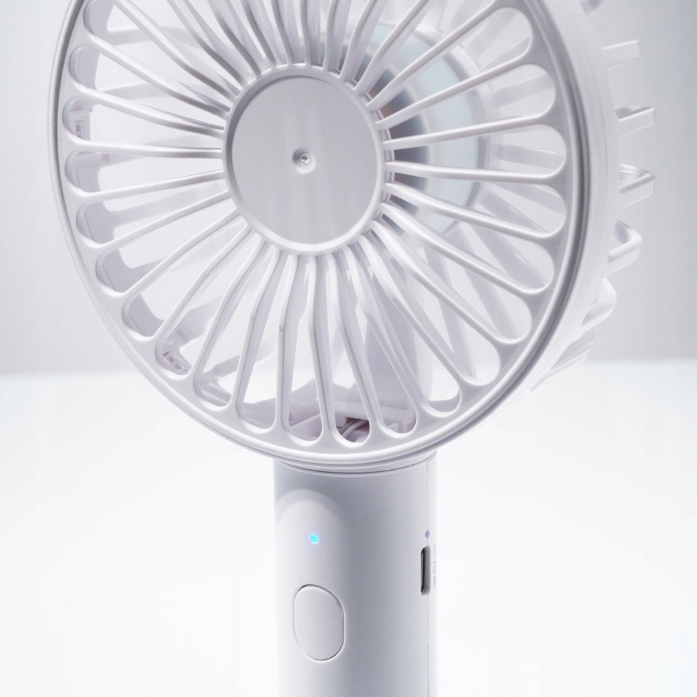 Powerful Desk Fan Mini Handheld Windmill Foldable Quiet 1800mAh USB-C Functions tilt angle adjustment