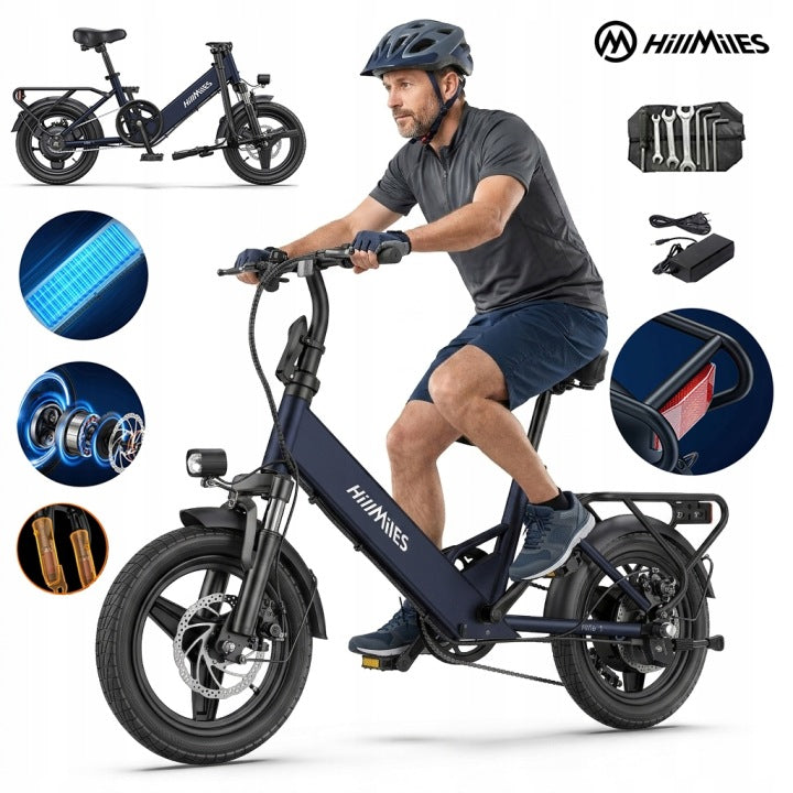 Powerful Electric Bike HillMiles Mile1 250W 36V 10.4Ah 25km/h 60km