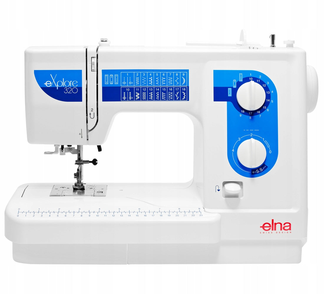 Powerful Elna 320eX mechanical sewing machine + freebie Hook rotating