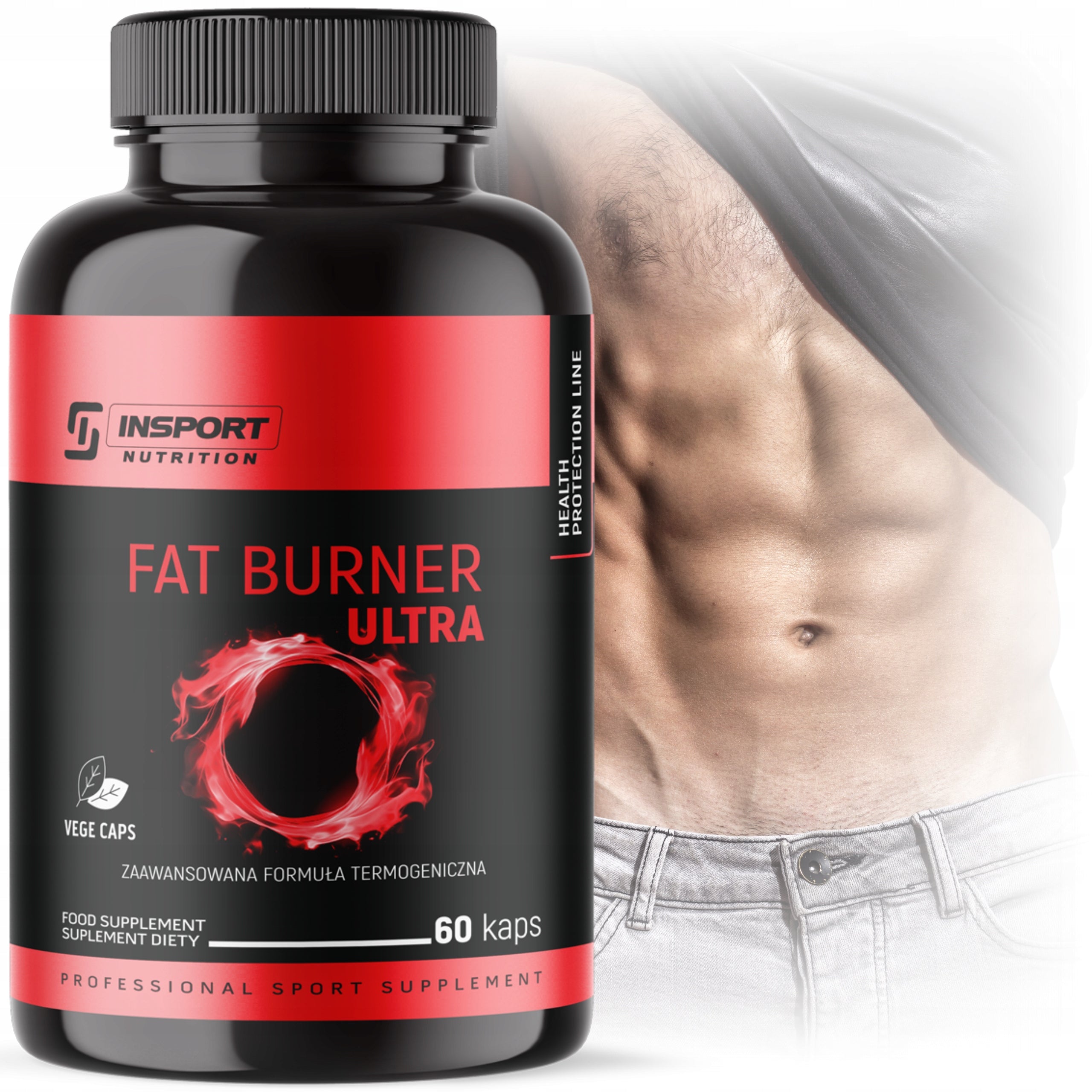 Powerful FAT BURNER 60 Cap SLIMMING Fat Burner Ultra | INSPORT