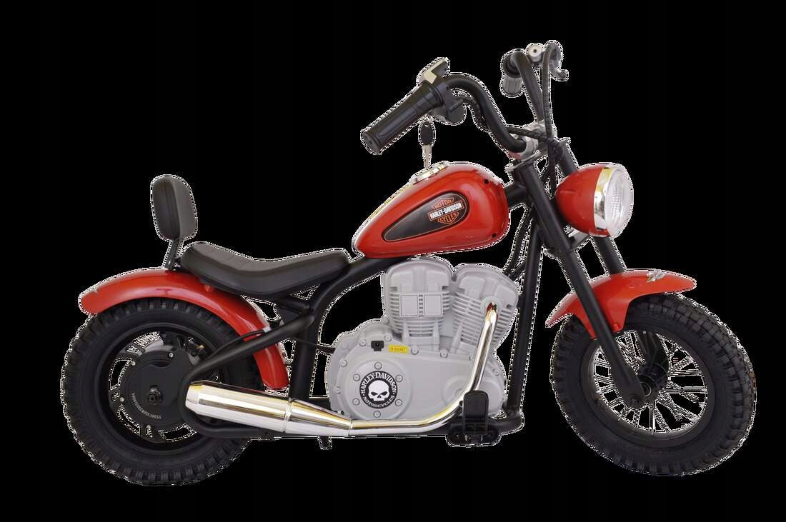 Powerful Harley Wide Glide Red 36V AIR motor up to 80kg up to 23 km/h! Manufacturer code 19922