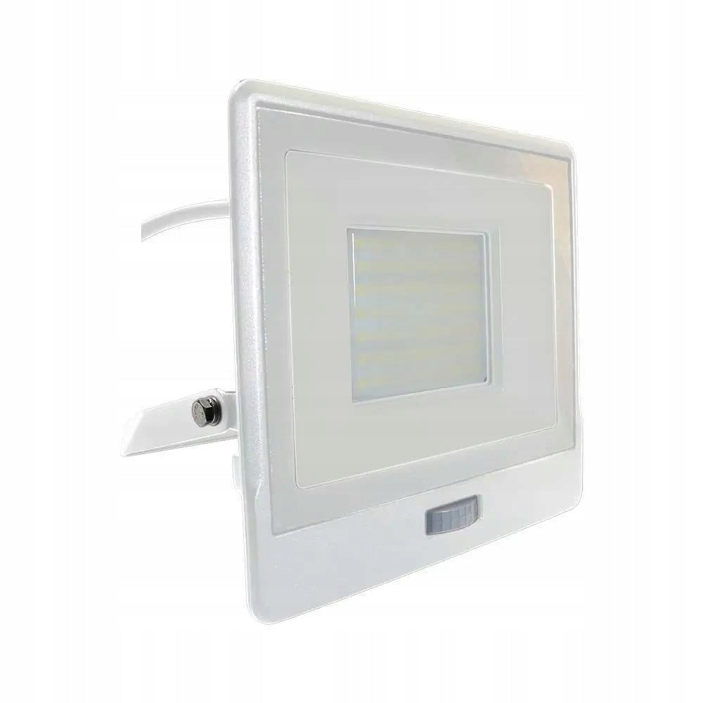 Powerful LED Projector V-TAC 50W SAMSUNG CHIP Motion Sensor White Cable 1M
