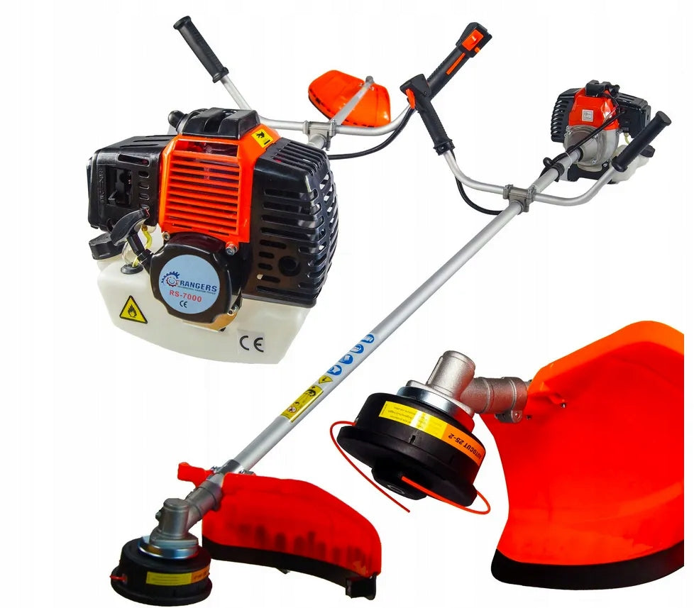 Powerful combustion scythe trimmer head 6.1 HP accessories RANGERS Brand RANGERS