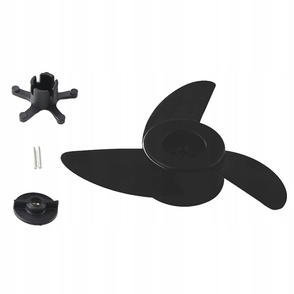 Powerful electric outboard motor with drive blades