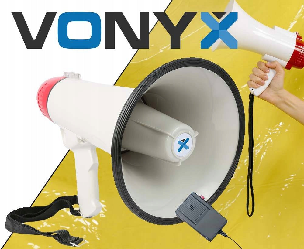 Powerful megaphone MEG040 with built-in 40W amplifier and detachable microphone Brand Vonyx
