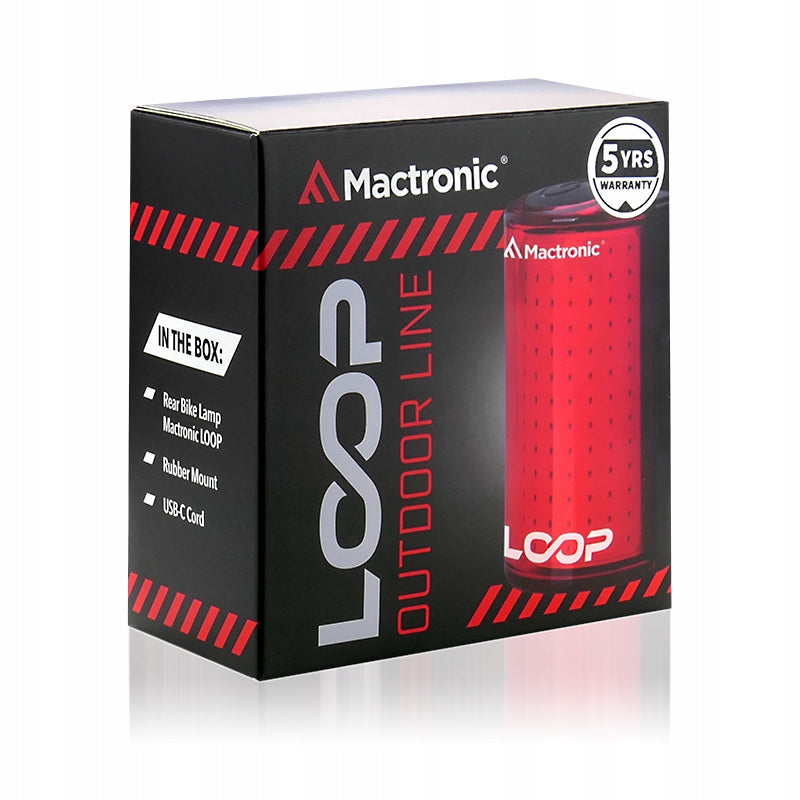 Powerful rear bike light Mactronic LOOP ABR0061 Light beam 25 lm