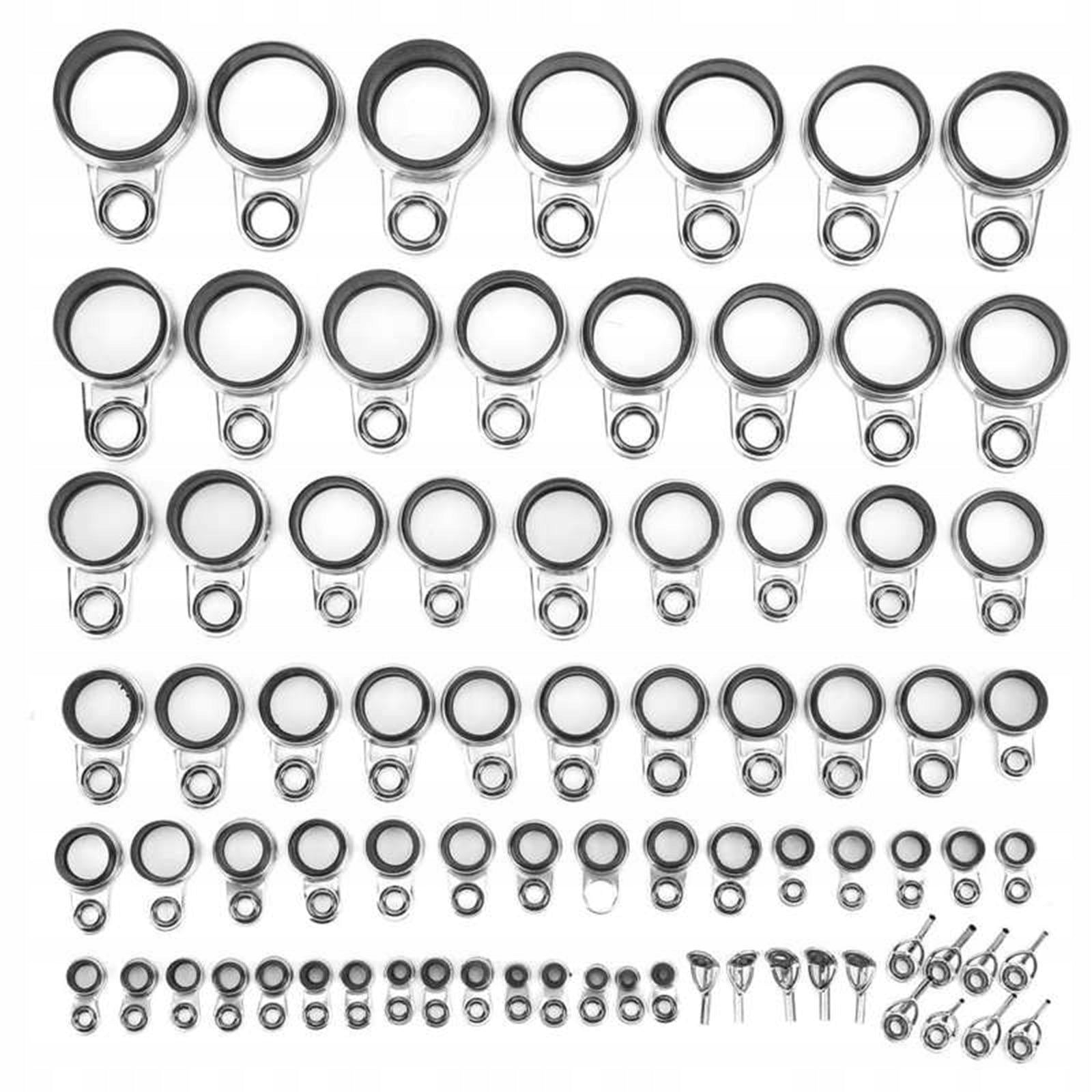Practical Fishing Rod Guide s Stainless Steel Wire Loop Guide Eye 33pcs Manufacturer code Hellery-66035852