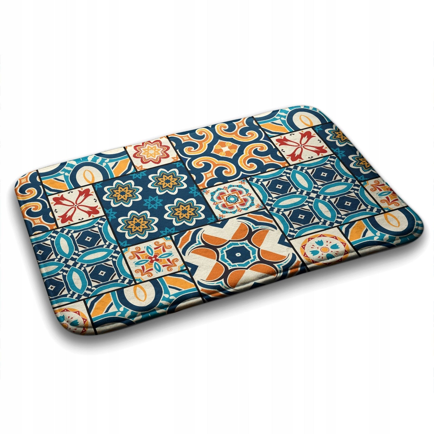 Practical Rug Mat Boho Bathroom Azulejo