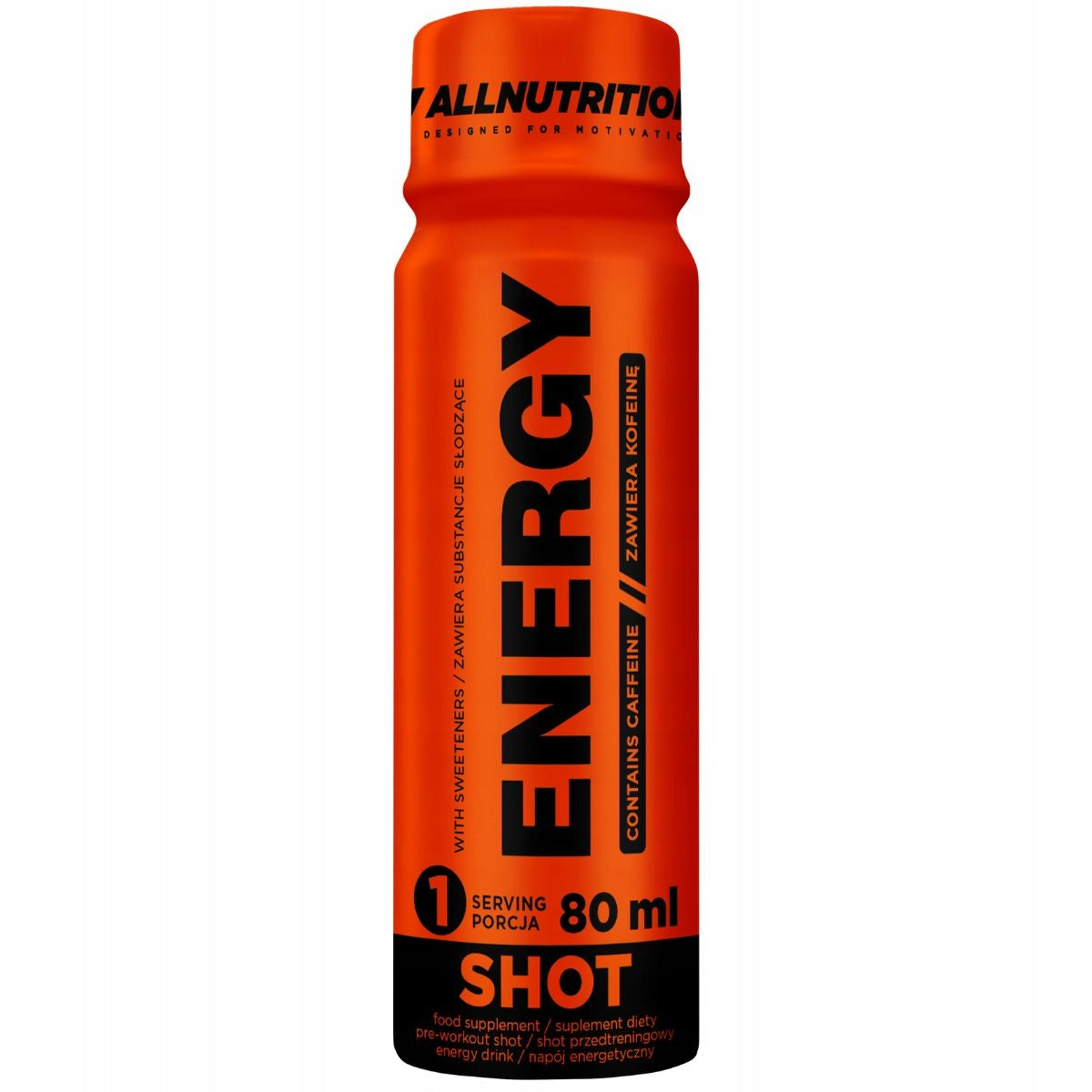 Pre-workout Allnutrition Energy Shock 80ml shot energy and concentration