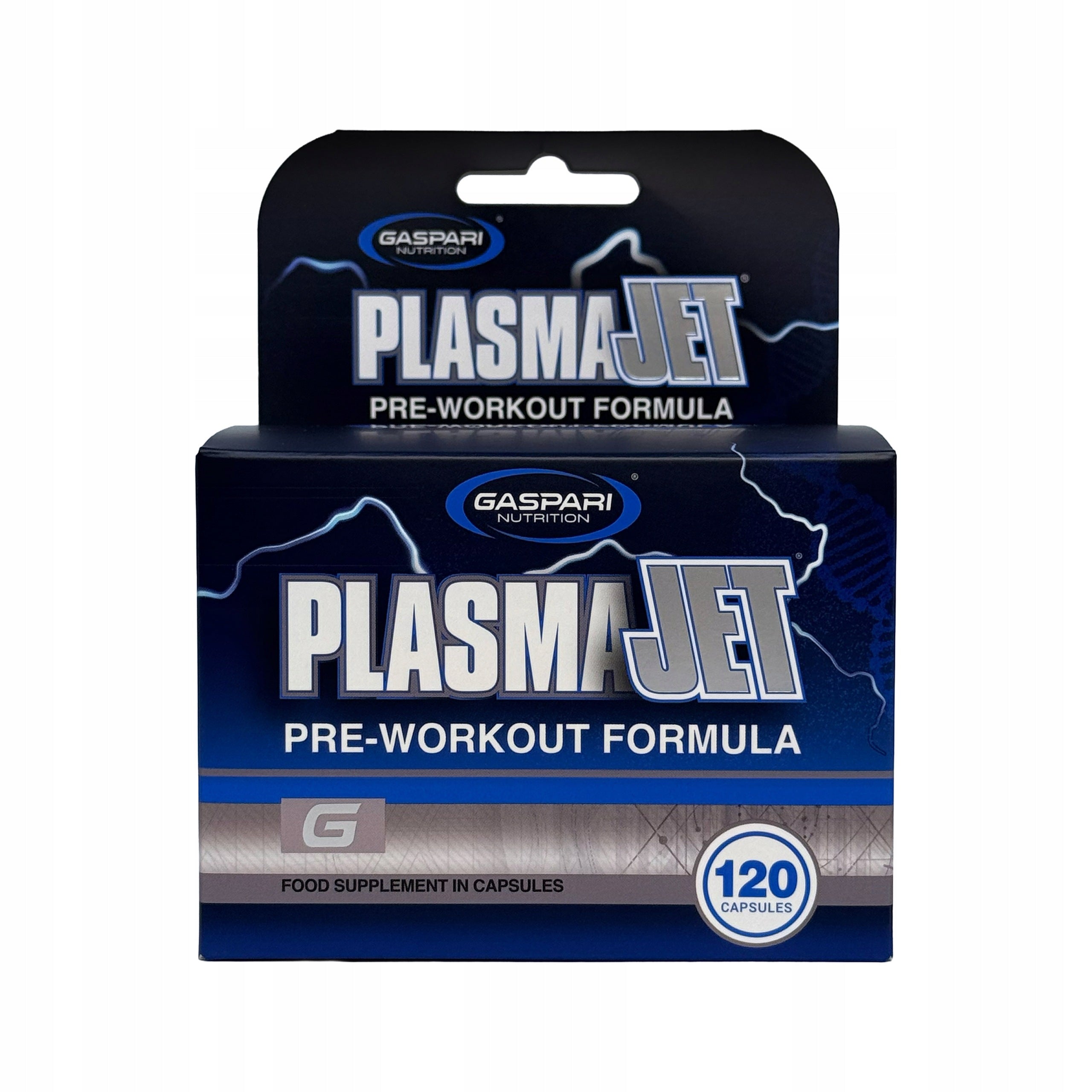Pre-workout GASPARI Plasma Jet 120 Kaps Caffeine Wit B3 Energy Pump