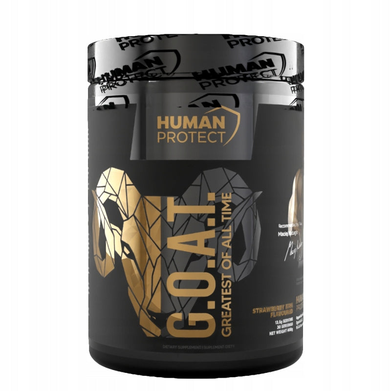 Pre-workout Human Protect G.O.A.T 400g Kiwi-Strawberry + Shaker FREEBIE! Expiration date at least six months from the date of purchase