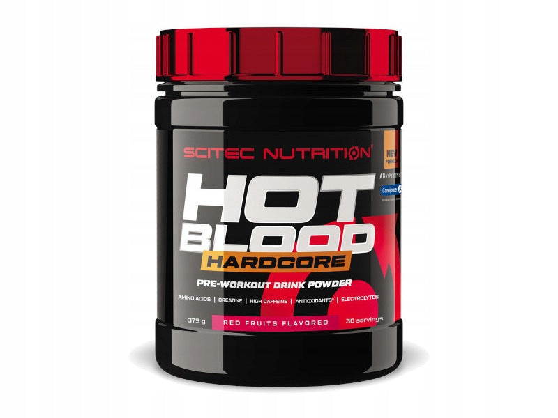 Pre-workout SCITEC NUTRITION Hot Blood Hardcore Red fruit (375 g)