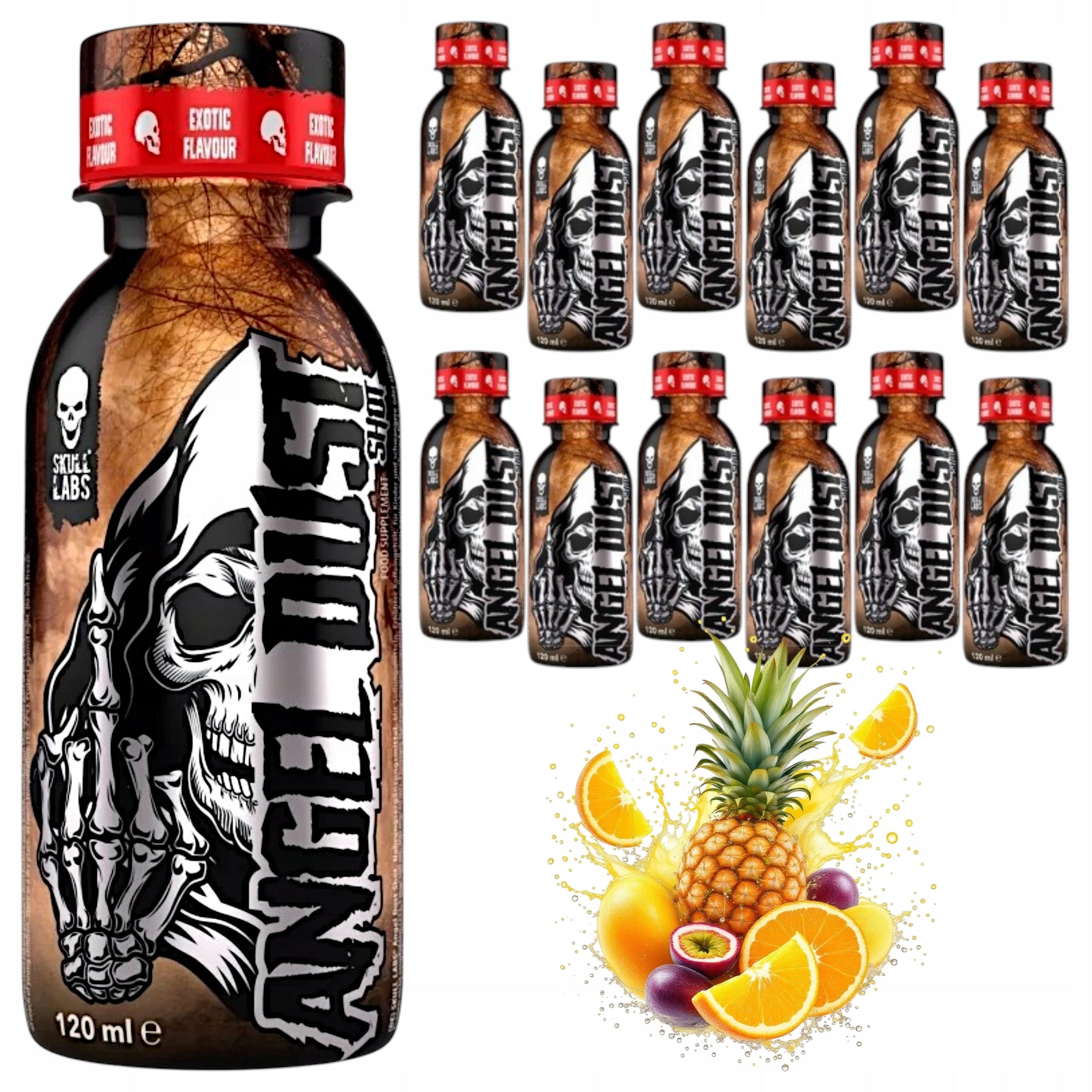 Pre-workout SKULL LABS Angel Dust 12x120ml Caffeine Tropical Fruit