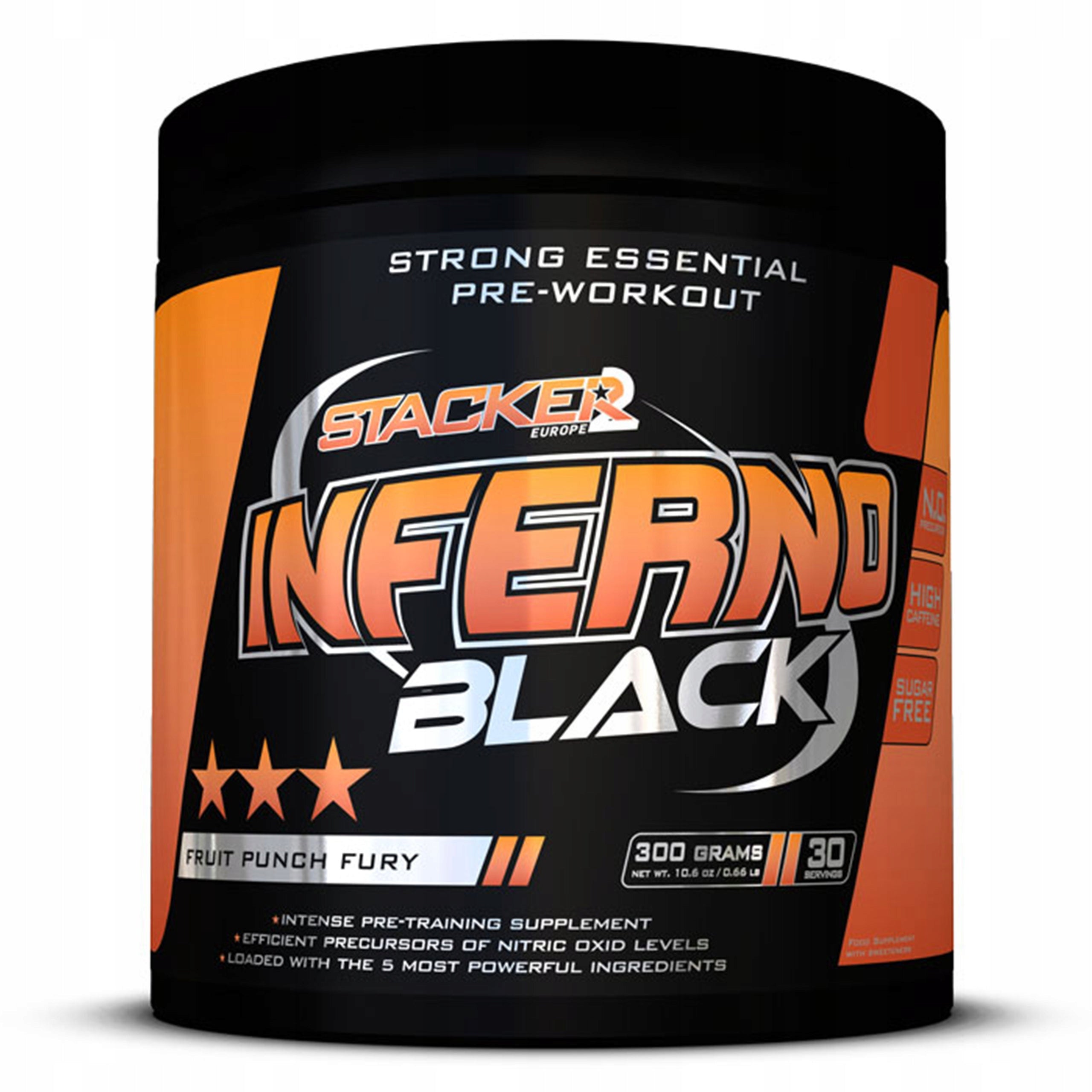 Pre-workout STACKER2 Inferno Black 300g Energy Fruit Pump