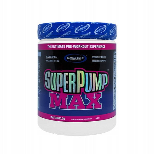 Pre-workout Super Pump Max 500g Pump Booster GASPARI Watermelon Expiration date at least six months from the date of purchase