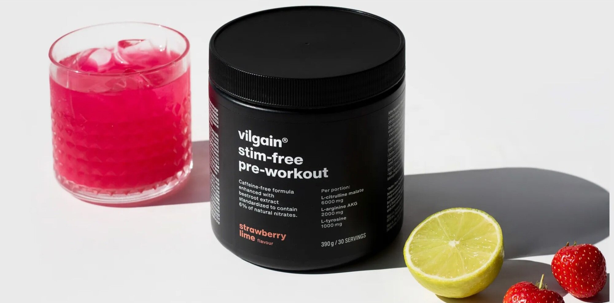 Pre-workout VILGAIN Pre-Workout 3.0 Stim free Strawberry-lime Brand Vilgain