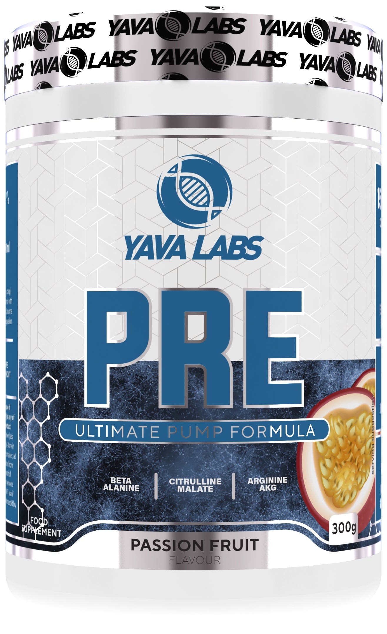 Pre-workout conditioner Yava Labs multicomponent energy powder 300g Expiration date at least 1 year from the date of purchase