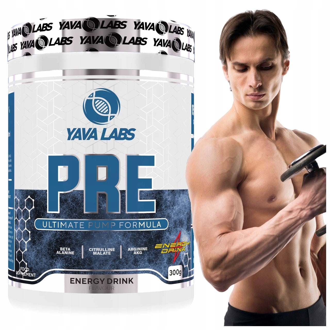 Pre-workout conditioner Yava Labs multicomponent energy powder 300g
