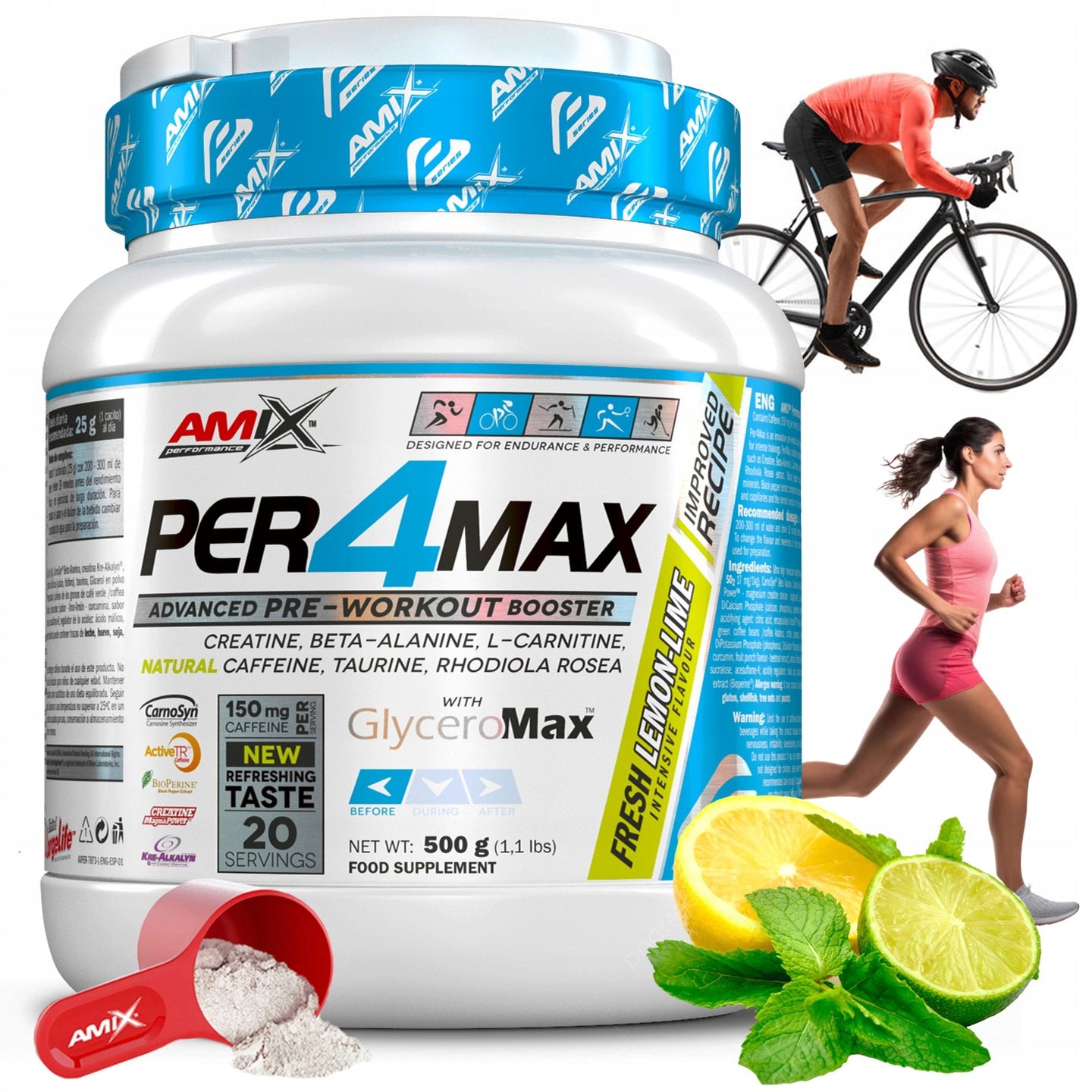 Pre-workout supplement running bike endurance energy