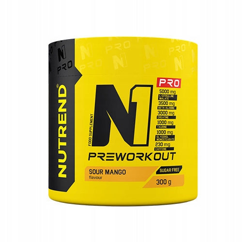 PreWorkout Energy Strength Creatine Beta-Alanine Caffeine 300g Nutrend N1 Expiration date at least six months from the date of purchase