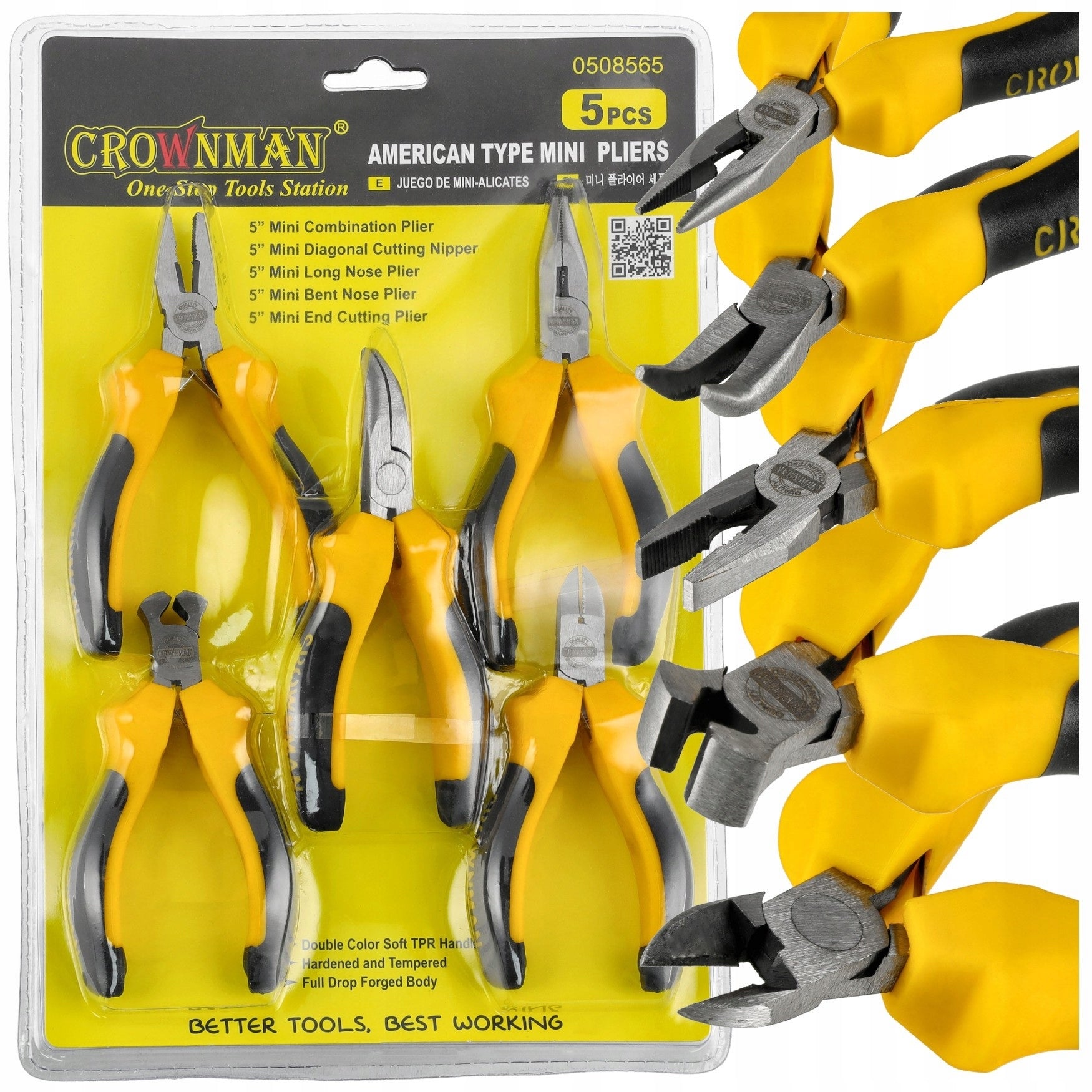 Precision Pliers Set Mini Tongs 5 Pcs For Jewelry Combinations