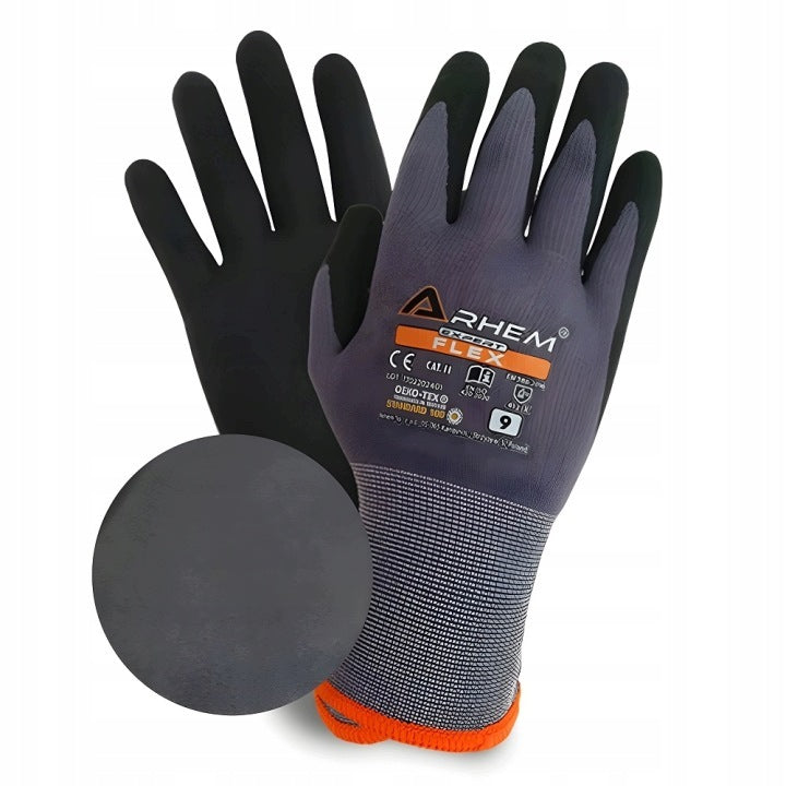 Precision Protective Work Gloves Seamless Elastic Microfoam FLEX