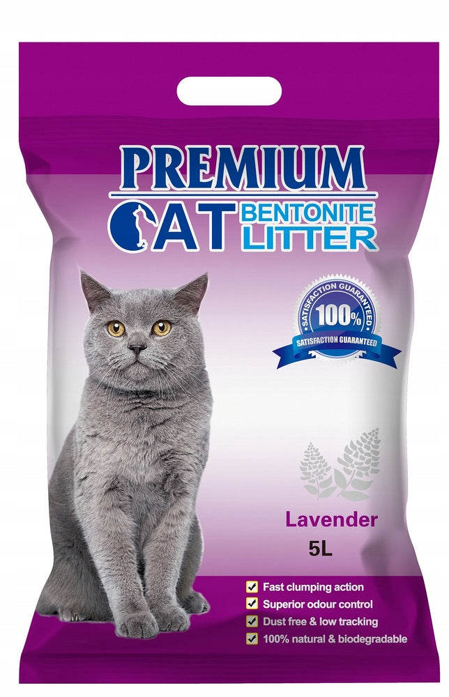 Premium Cat Bentonite Clumping Litter - Lavender for Cat 4x5L Manufacturer code 6972229783603