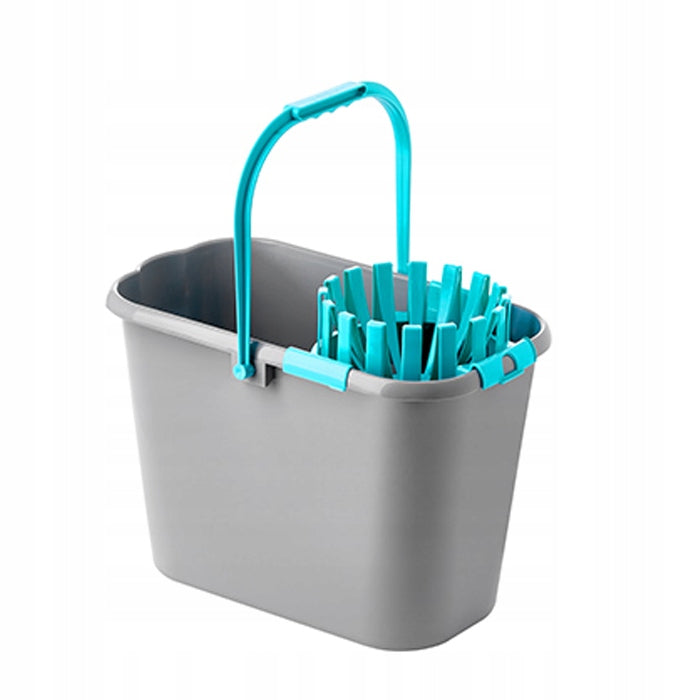 Premium Strip Mop + Bucket Cleaning Kit - 4 Elements KLARVITA Kind mop and bucket