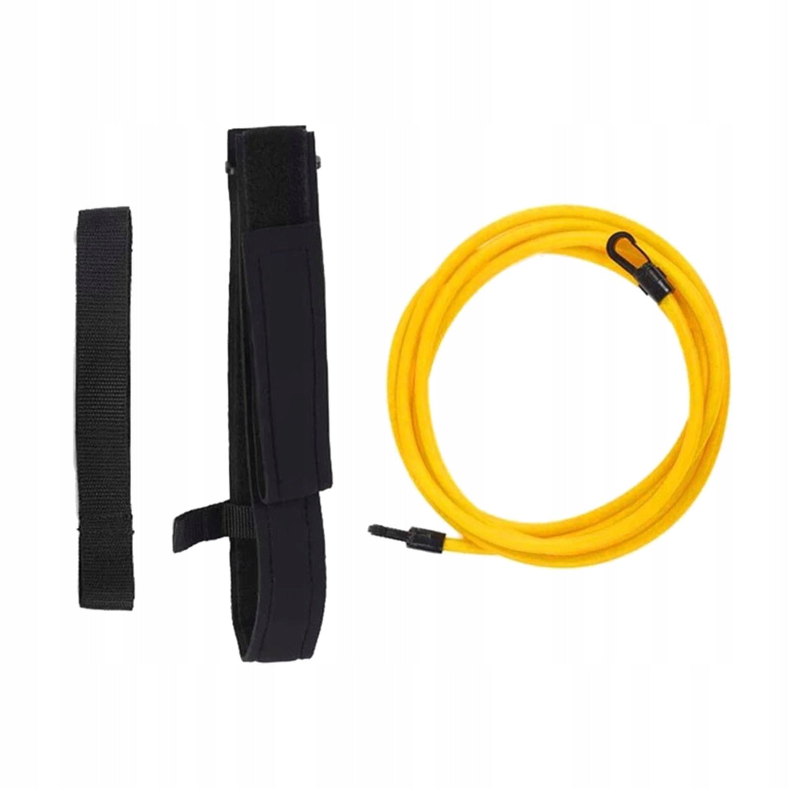 Premium Swim Training Belts Bungee , Stationary Swimming Belt Yellow 10mm Brand no brand