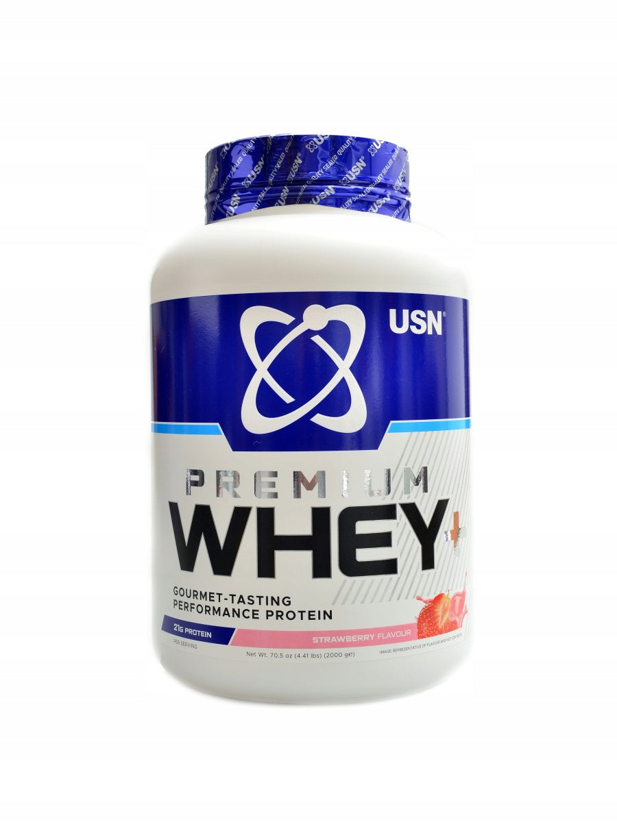 Premium Whey+ protein 2000 g USN jahoda