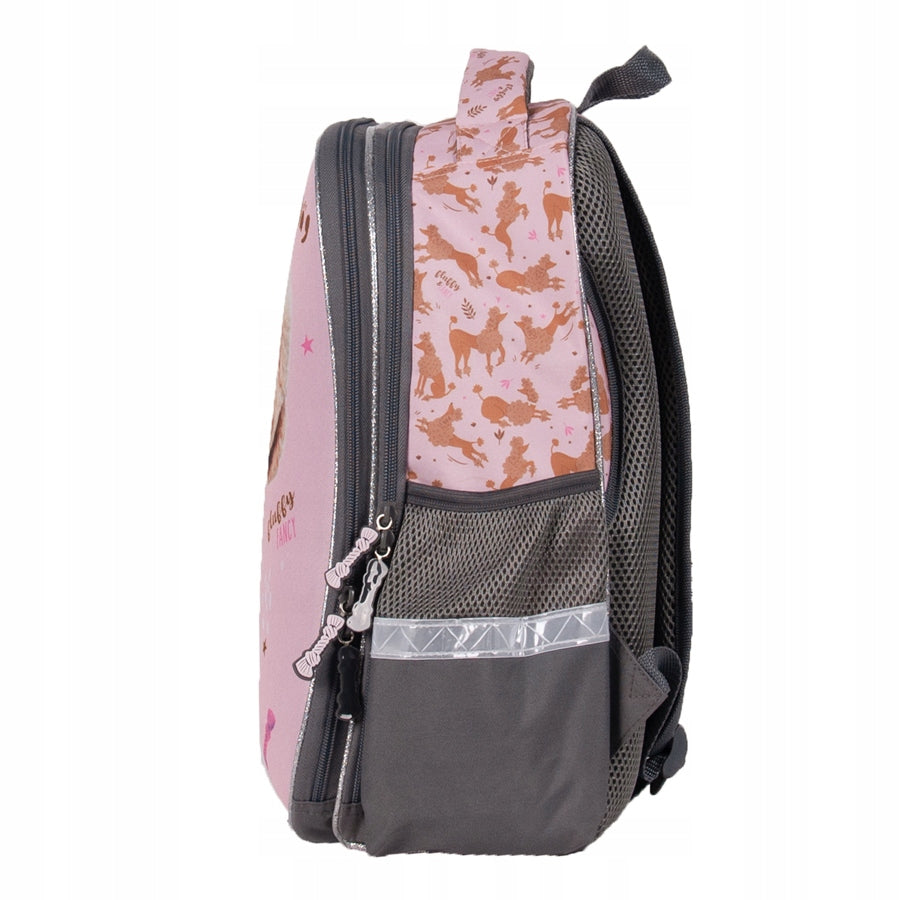 Premium school backpack Dog Paso pink girls class 1-3 stiffened EAN (GTIN) 5903162127453