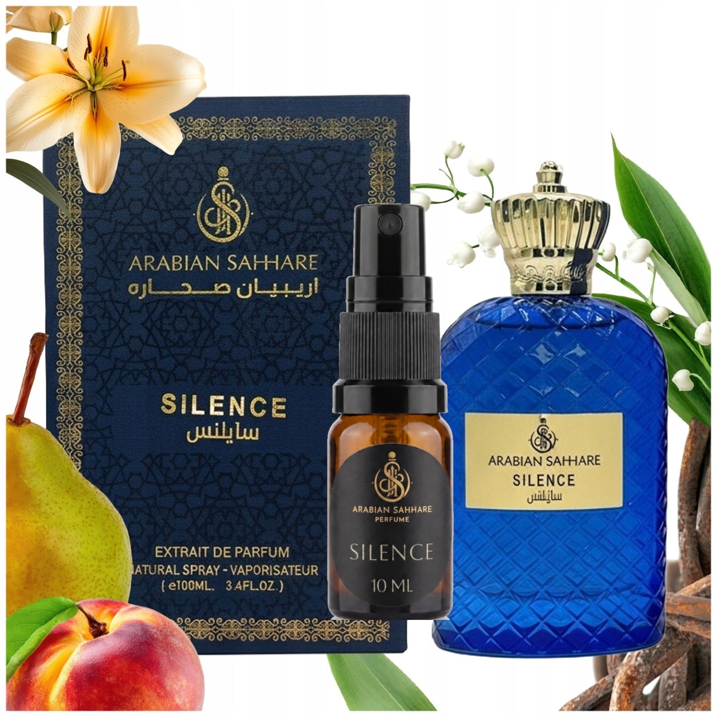 Premium unisex Arabic perfume 10 ml EDP - Arabian Sahhare SILENCE