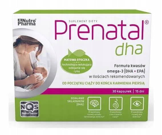 Prenatal DHA 30 capsules for pregnant women 31.08.2026 Manufacturer code 5904161800279