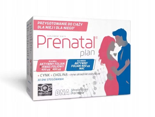 Prenatal Plan set for her and him 30 kaps. + 30 kaps. Packaging status original