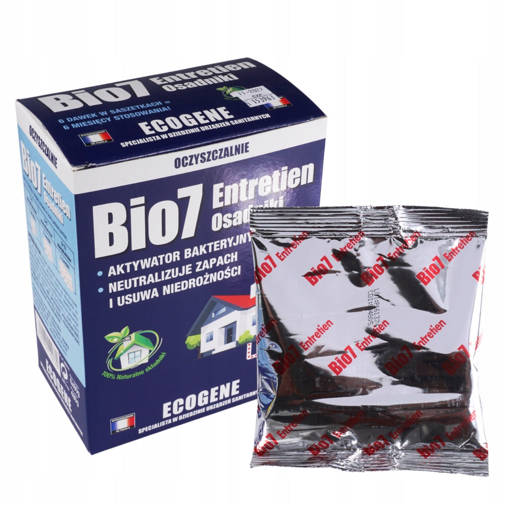 Preparation BIO7 ENTRETIEN SETTLERS for septic tank powder 480g treatment plants Manufacturer Graf