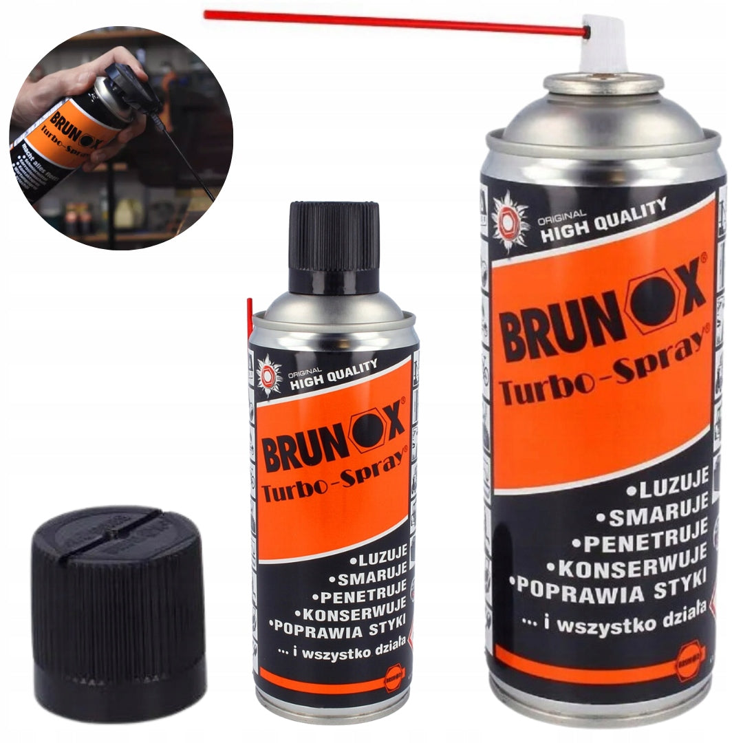 Preparation Spray for Cleaning Maintenance Brunox TURBO-SPRAY 400 ml