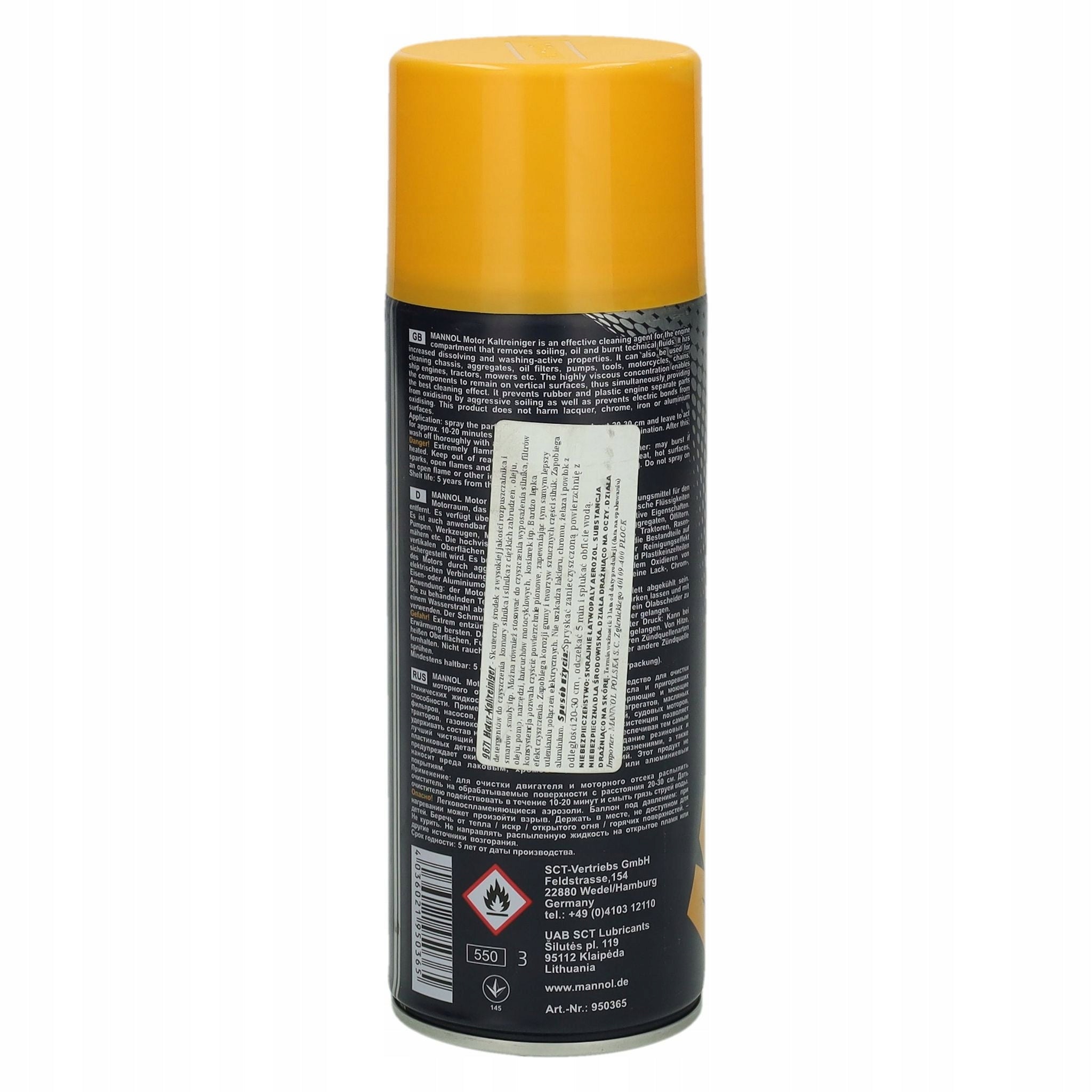 Preparation for Washing Engine 9671 Mannol Motor Kaltreiniger 450ml Packaging status original