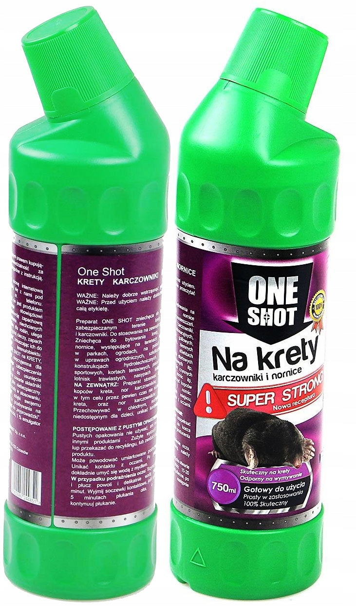 Preparation for moles voles grubs ecological liquid 750ml Packaging status original