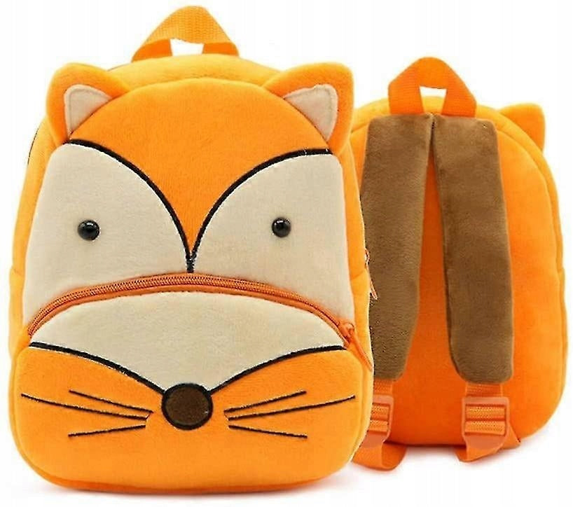 Preschool backpack for preschoolers, Fox model, plush, 26x24x10