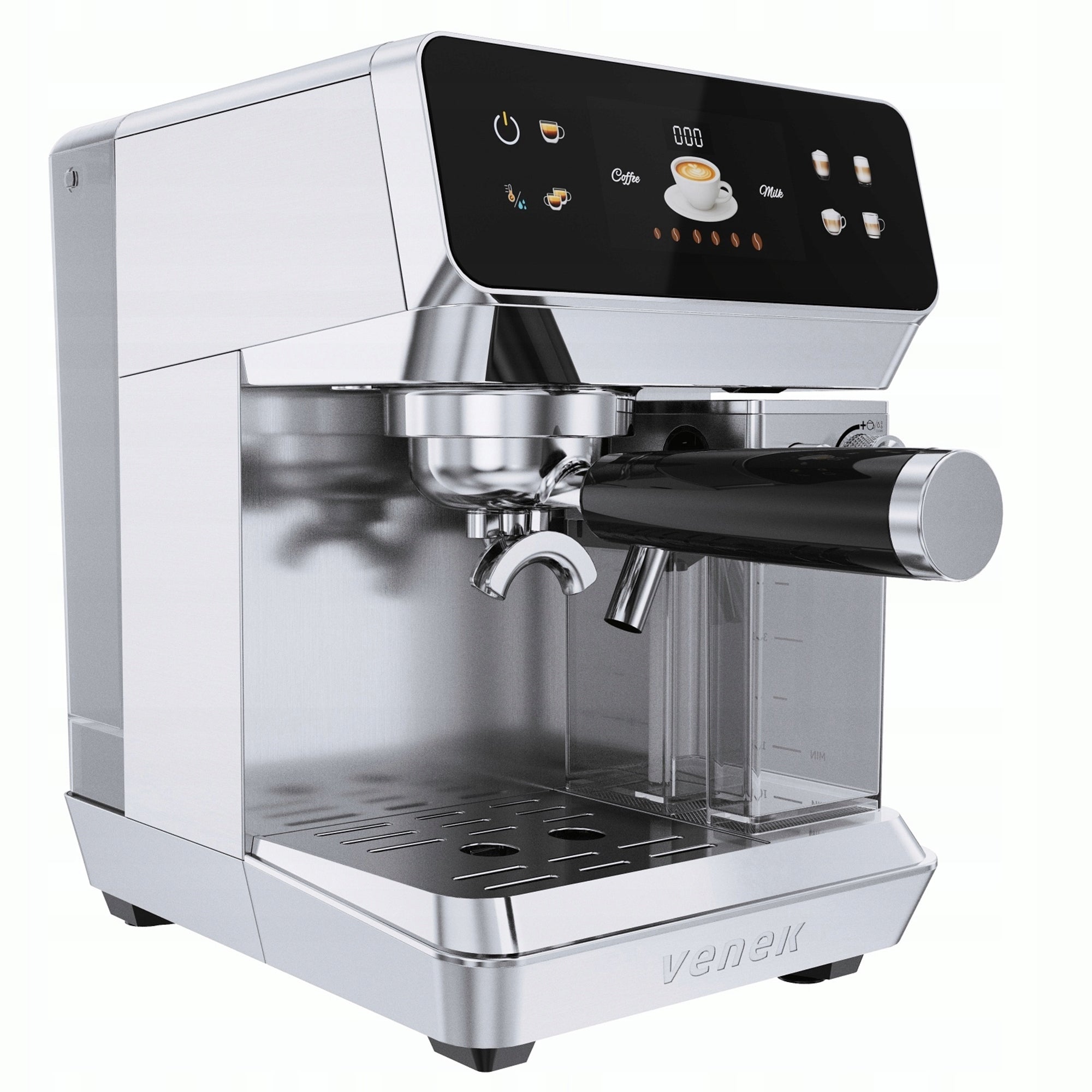 Pressure Coffee Maker Venek Automatic 20bar Milk frother Packaging status original