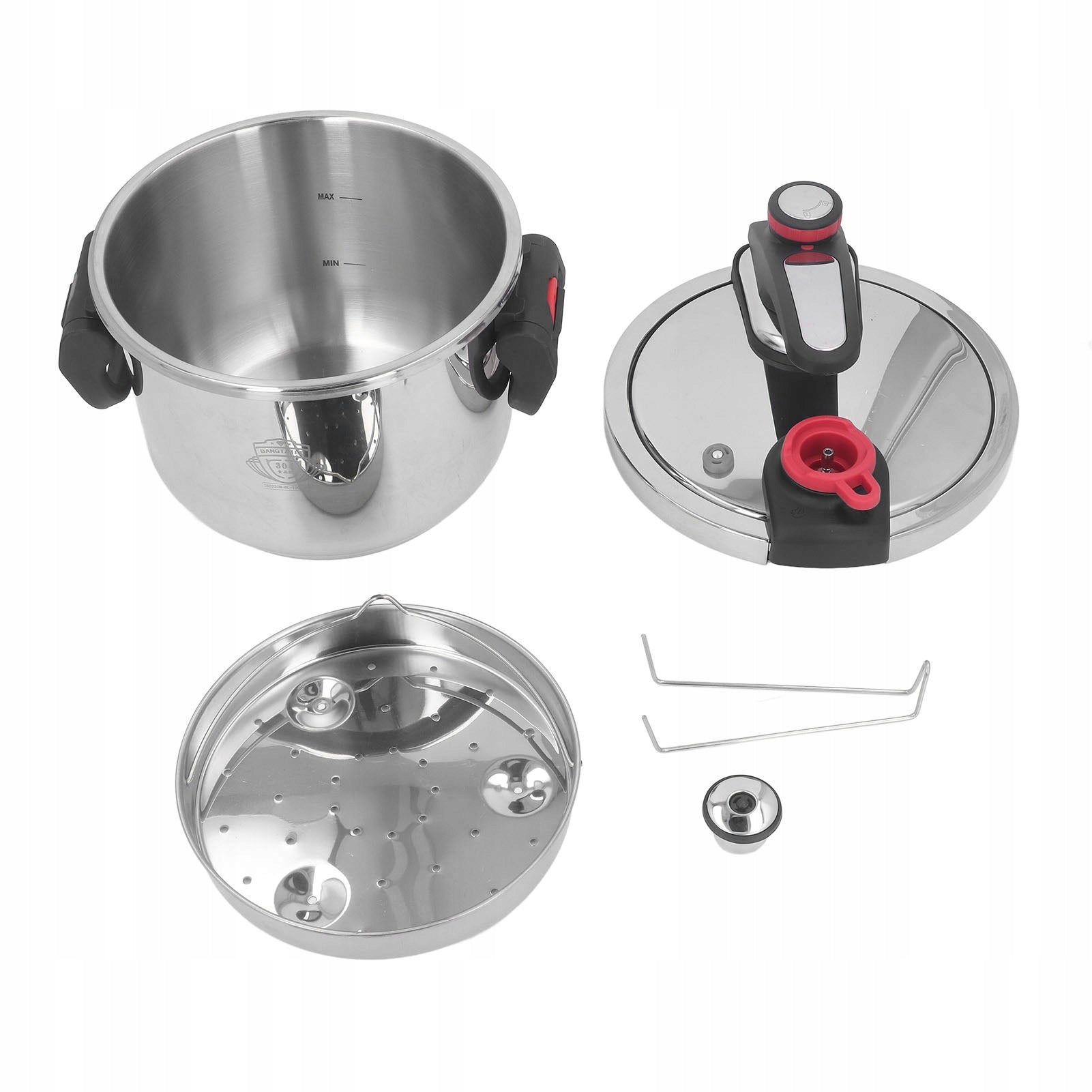 Pressure Cooker, 2 Multi Cooker Gear Adjustment Knobs with Scattered Handle for