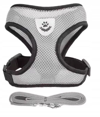 Pressure-Free Cat Dog Walking Harness with Lanyard S BREATHABLE Kind walking harness