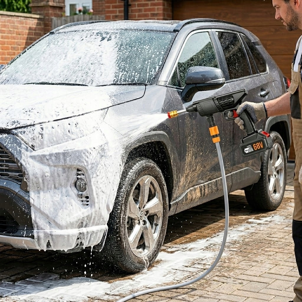 Pressure Washer 1700W 30 bar for home use Manufacturer code MYJKA CIŚNIENIOWA AKUMULATOROWA 2x AKUMULATOR